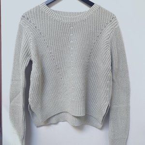 Sage Green Lightly Cropped H&M Sweater - Size XS